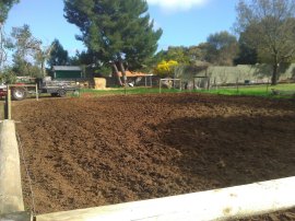 Building the fence around The Patch