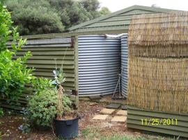 Uglee bamboo cladding, ugly fence, ugly area.