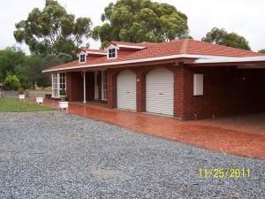 The front of the house.