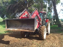 Farmer John's "small tractor".