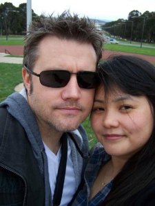 Me and Linhda. She's the pretty one on the right.