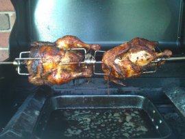 First go at rotisserie chicken