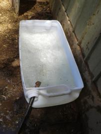 It even has a handy hole to hold the hose. FYI, I like alliteration.