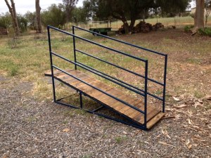 The stock ramp in profile.