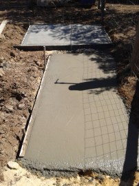 The trough pad floated off.