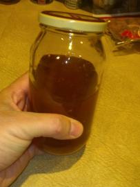 Our first honey!