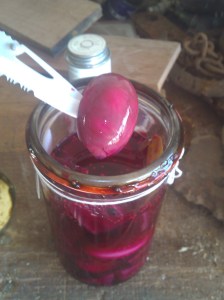 Beetroot Pickled Eggs. YUM!
