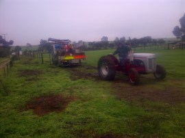 Using Sheldon to drag Larry out of his first bog...