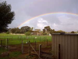 The weather approved of our work.