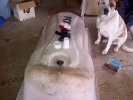 All the fixings for a big worm farm.