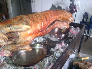 George crackling like a champ!