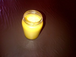 And I made a candle! Seriously, I am oddly proud of that candle, and show it to pretty much anybody who visits.