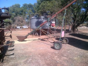... and this is what we use to get the grain out.