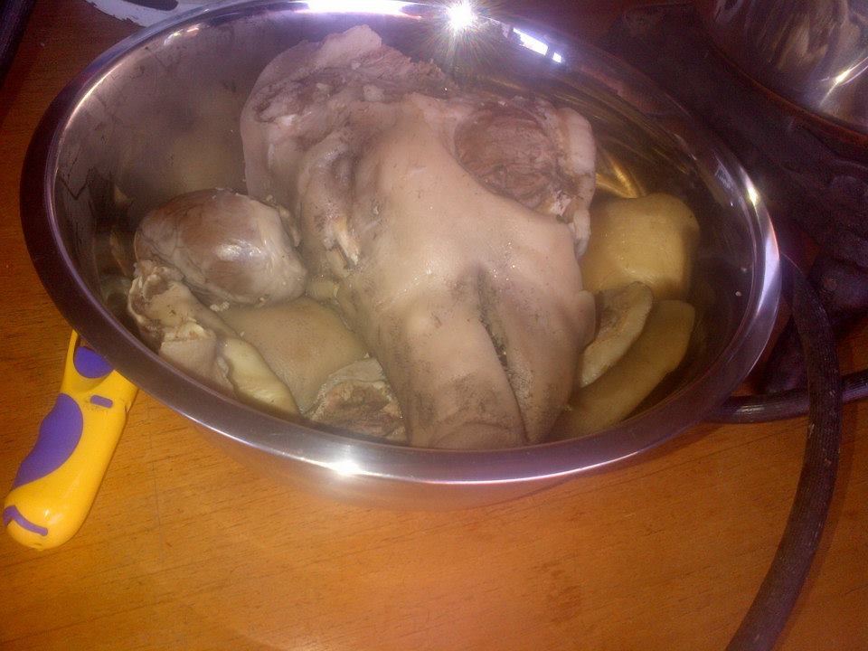 After simmering for 4 or 5  hours.