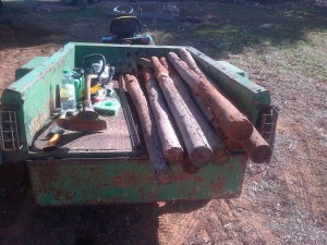 I love me some recycled fencing materials.