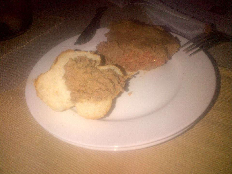 Our first taste of our first pate. It was delicious!