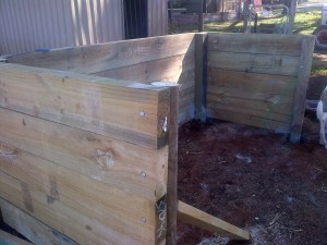 Using square uprights actually makes the building relatively easy and the result was dead square and level.