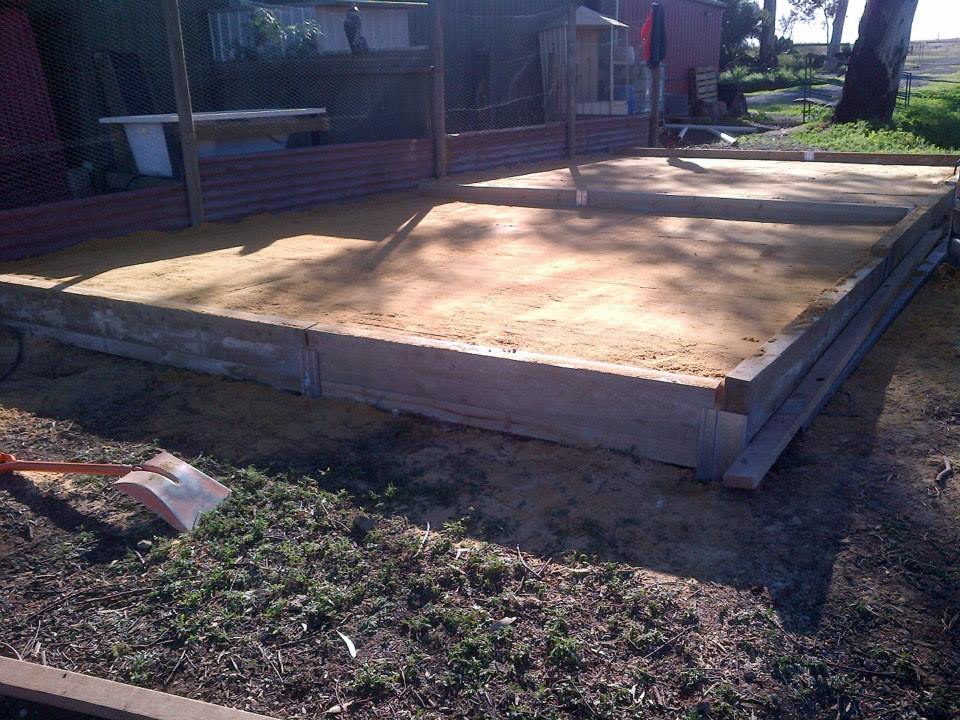 Levelled on two levels.