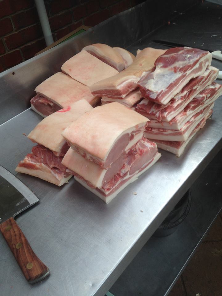 Belly and loin cuts ready to be baconed!