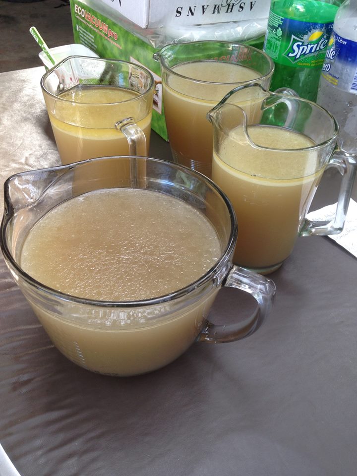 Home-made stock. Delicious!