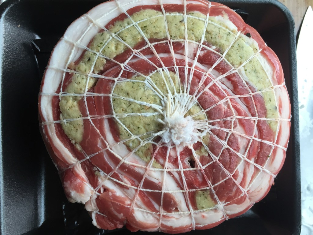 It’s like a meat swiss roll.