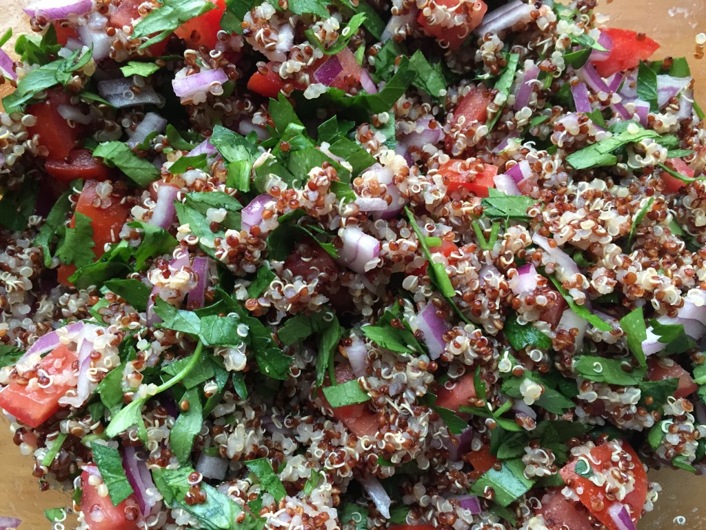 I love looking at the tabouli! It makes me happy!