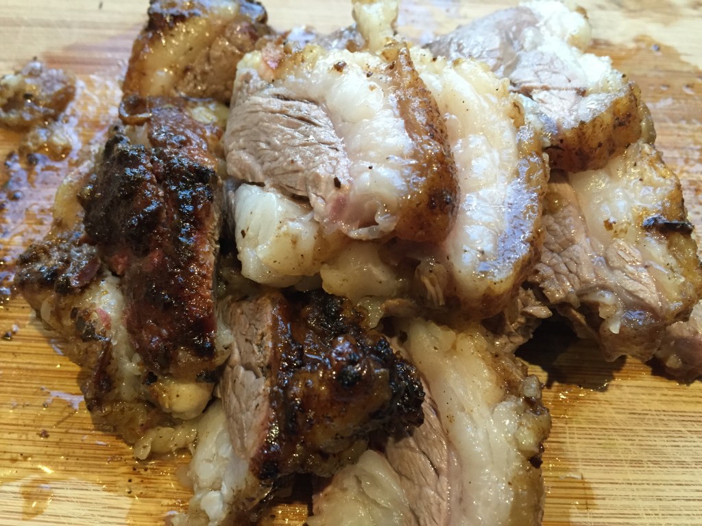 Yup there's a bit of fat but that's what makes it so tasty!