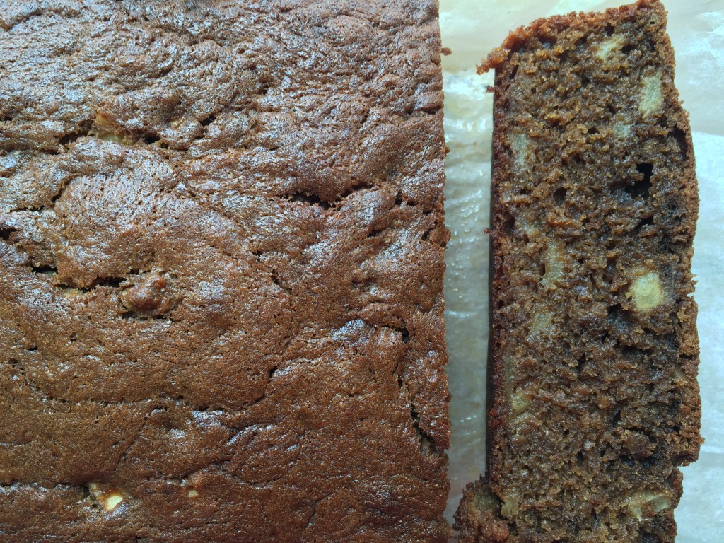Banana bread. Apple, cinnamon and coffee version.