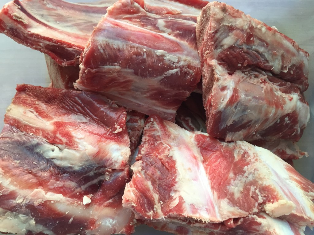 Big chunky beef ribs. This spice rub works well with any type of ribs, I also use it on my beef brisket.