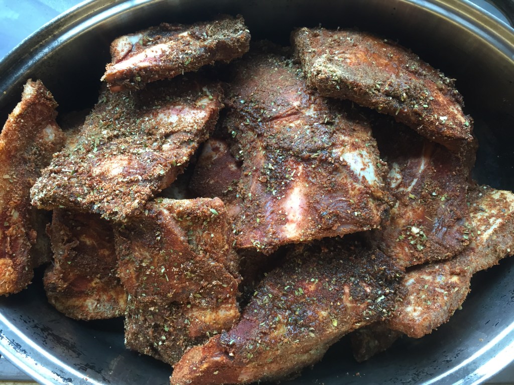 You can drizzle a bit of BBQ sauce on it before it goes into the oven.