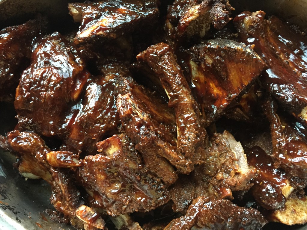 But a good coating of BBQ sauce makes it all better. And it does help to keep the meat moist.