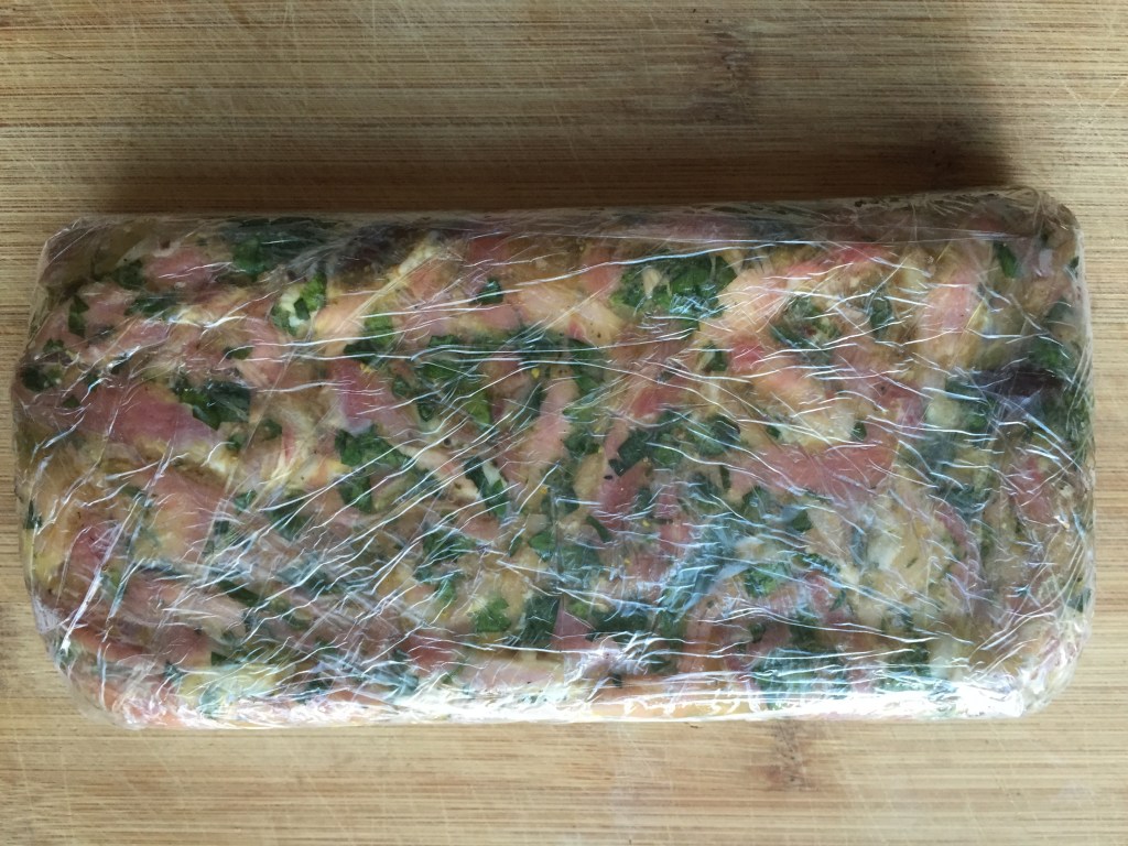 Glad wrapped within an inch of it's life makes my life easier. It just flips out of the tin and I can unwrap it and cut it!