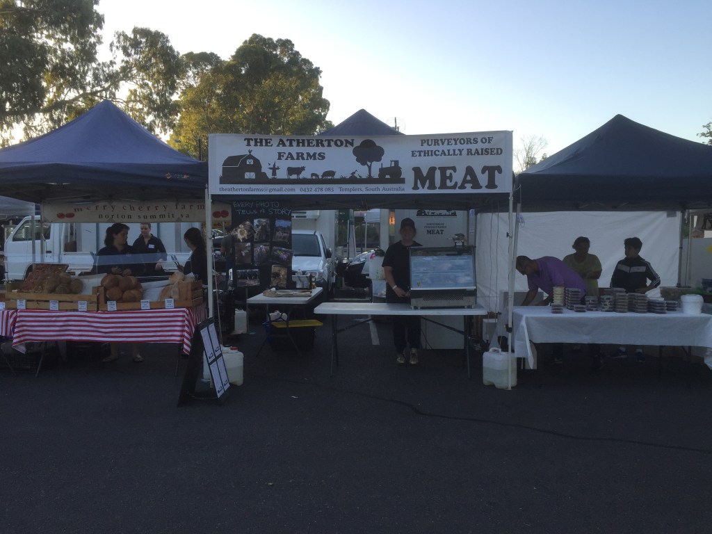 Our first day at Gawler. It's an entirely outside market, quite small and intimate but a lovely spot and always busy. It's dog friendly too, which is an added bonus for us. :)
