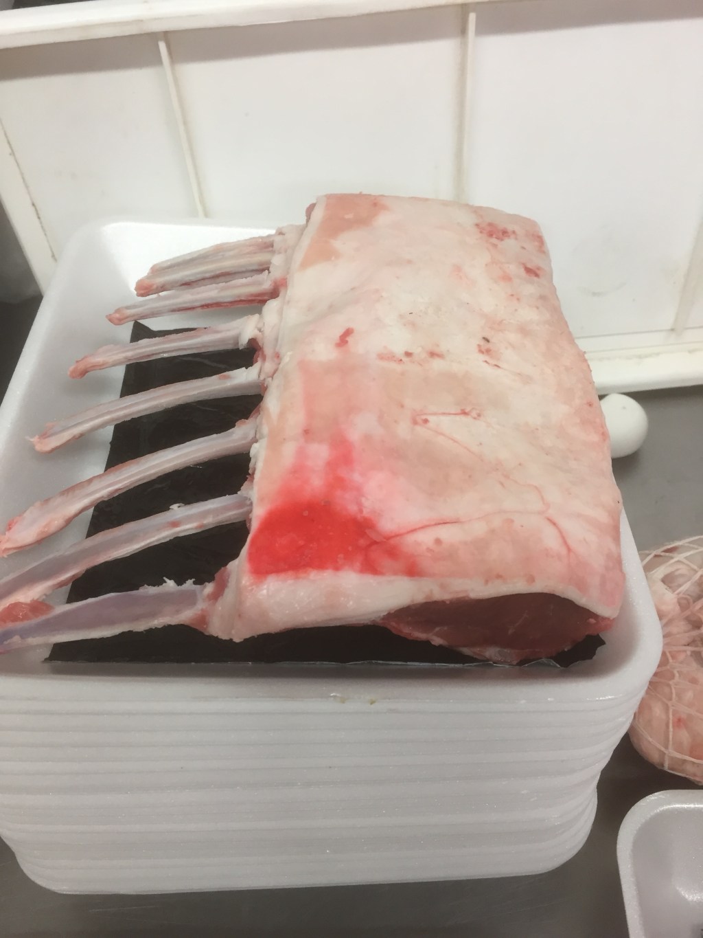 Rack of lamb. Just a little bit fancy.