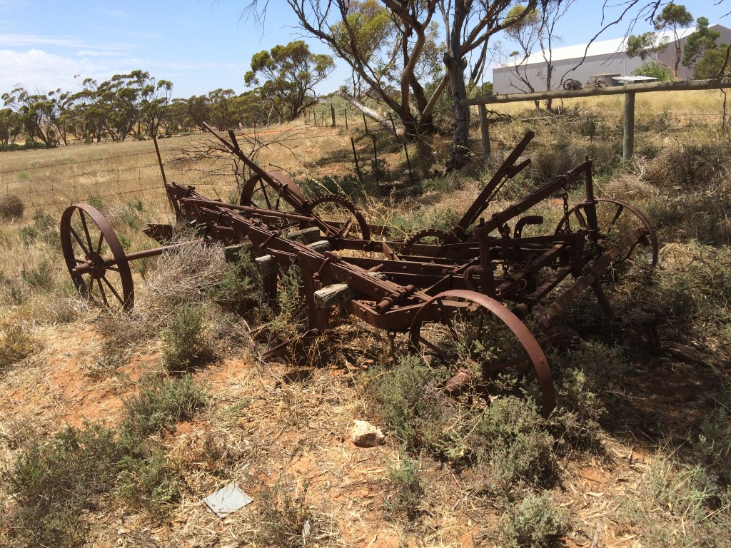This old plough is lovely, but huge and in exactly the wrong spot. We wanted to move it, and had to do it before we could build any fences.
