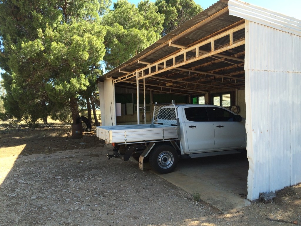The workshop. You can't see, but it has a pit on the other end and lots of benches.