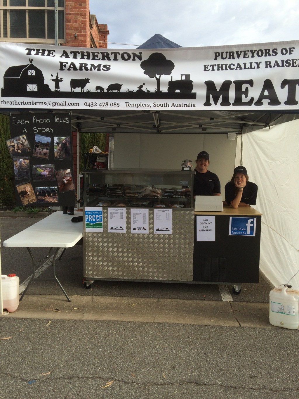 Our first Wayville stall outside. It was a great spot, but we asked for an inside slot and were lucky enough to get one inside of a month or so.